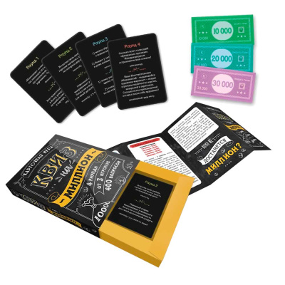 Настольная карточная игра Квиз на миллион Геодом 1